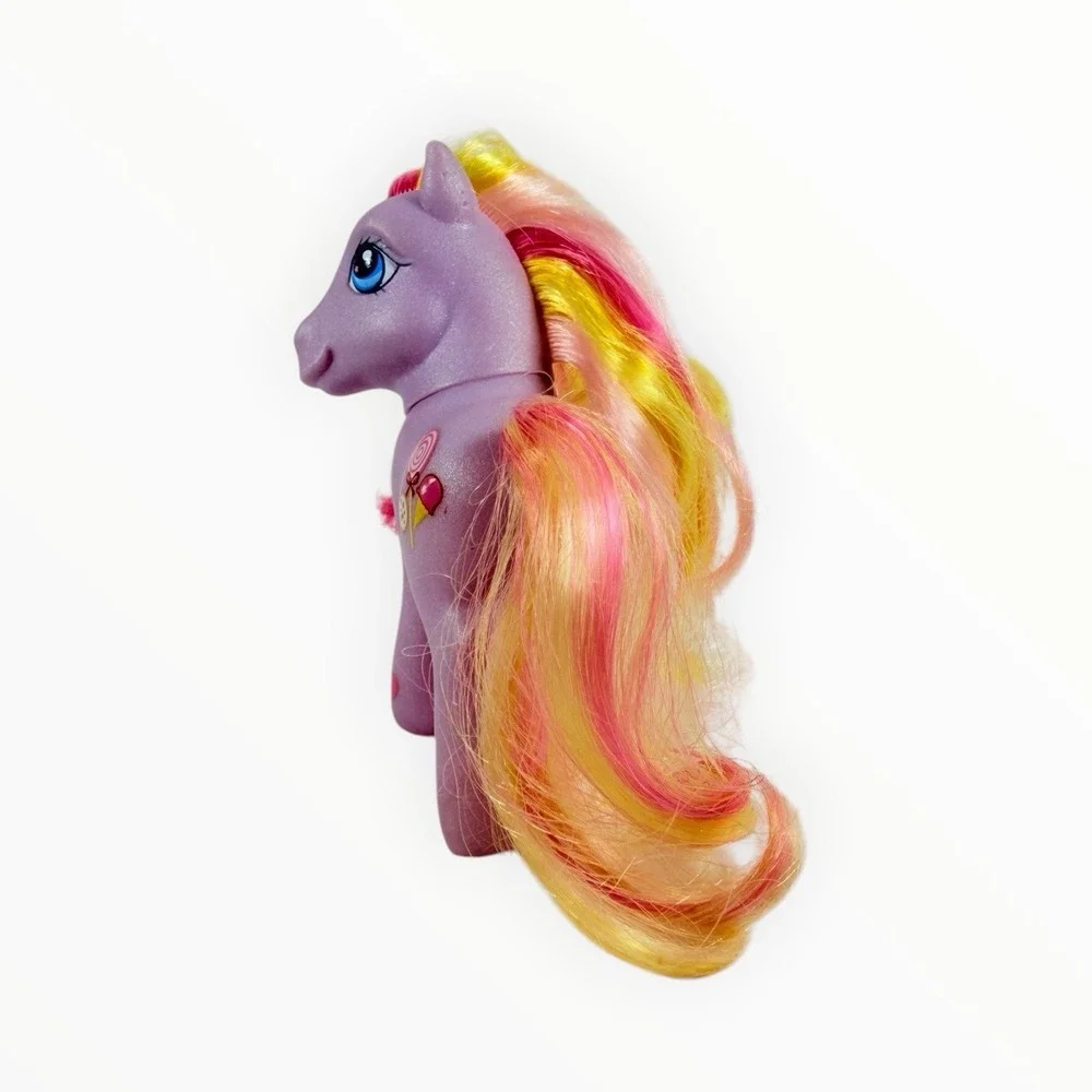 HASBRO MY LITTLE PONY MLP FIGURE G3 TRIPLE TREAT 2003 PURPLE ICE CREAM CANDY